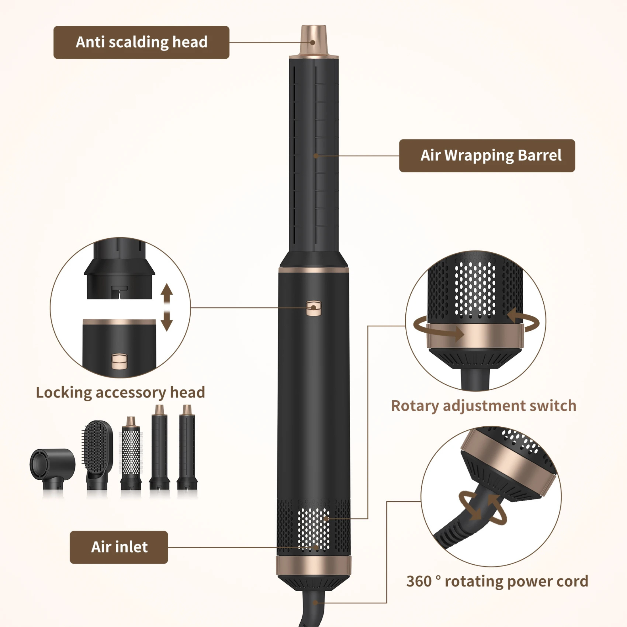 Ridlin Aera Hair Styler Pro – 5 in 1 hair styler