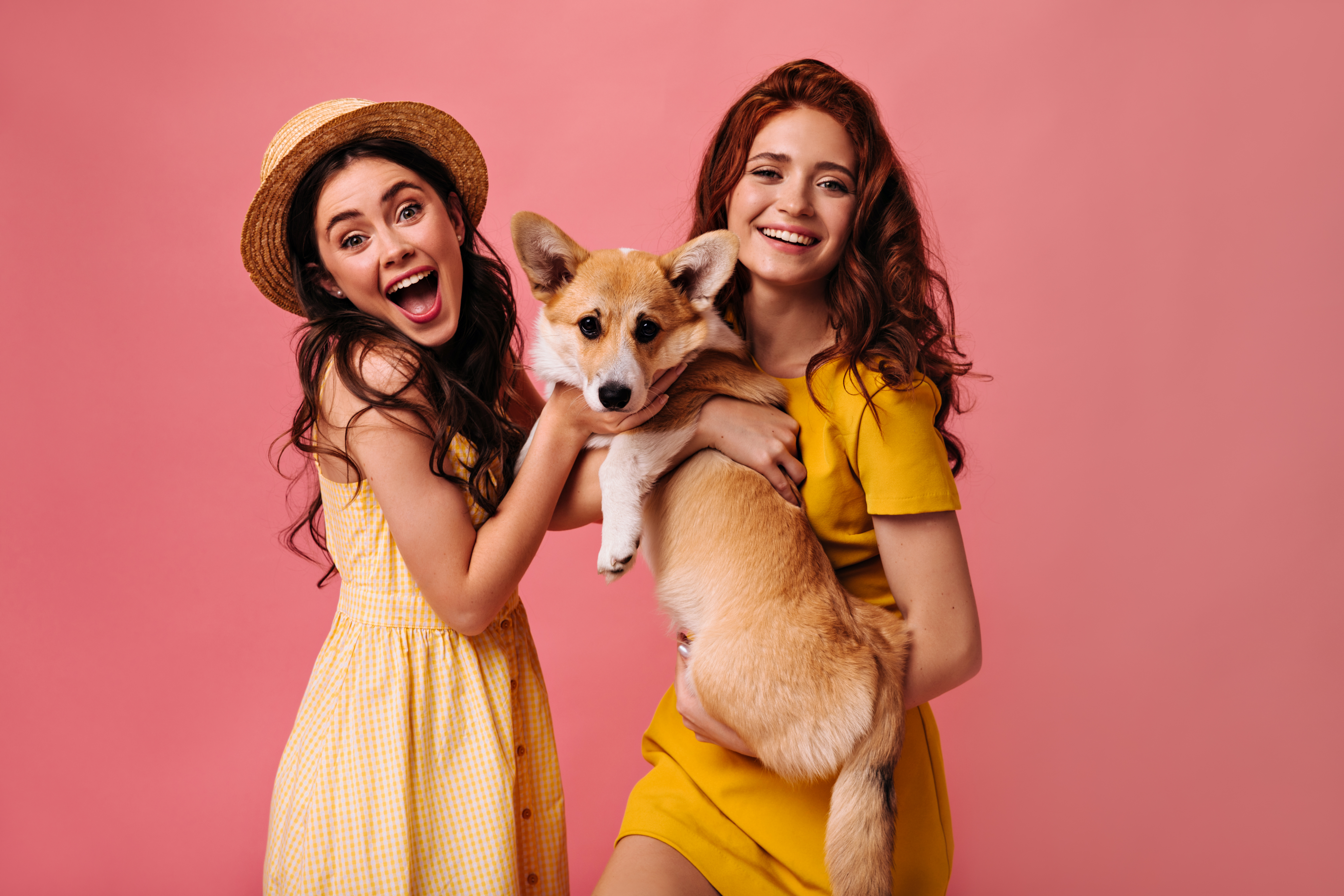 Happy pet owners